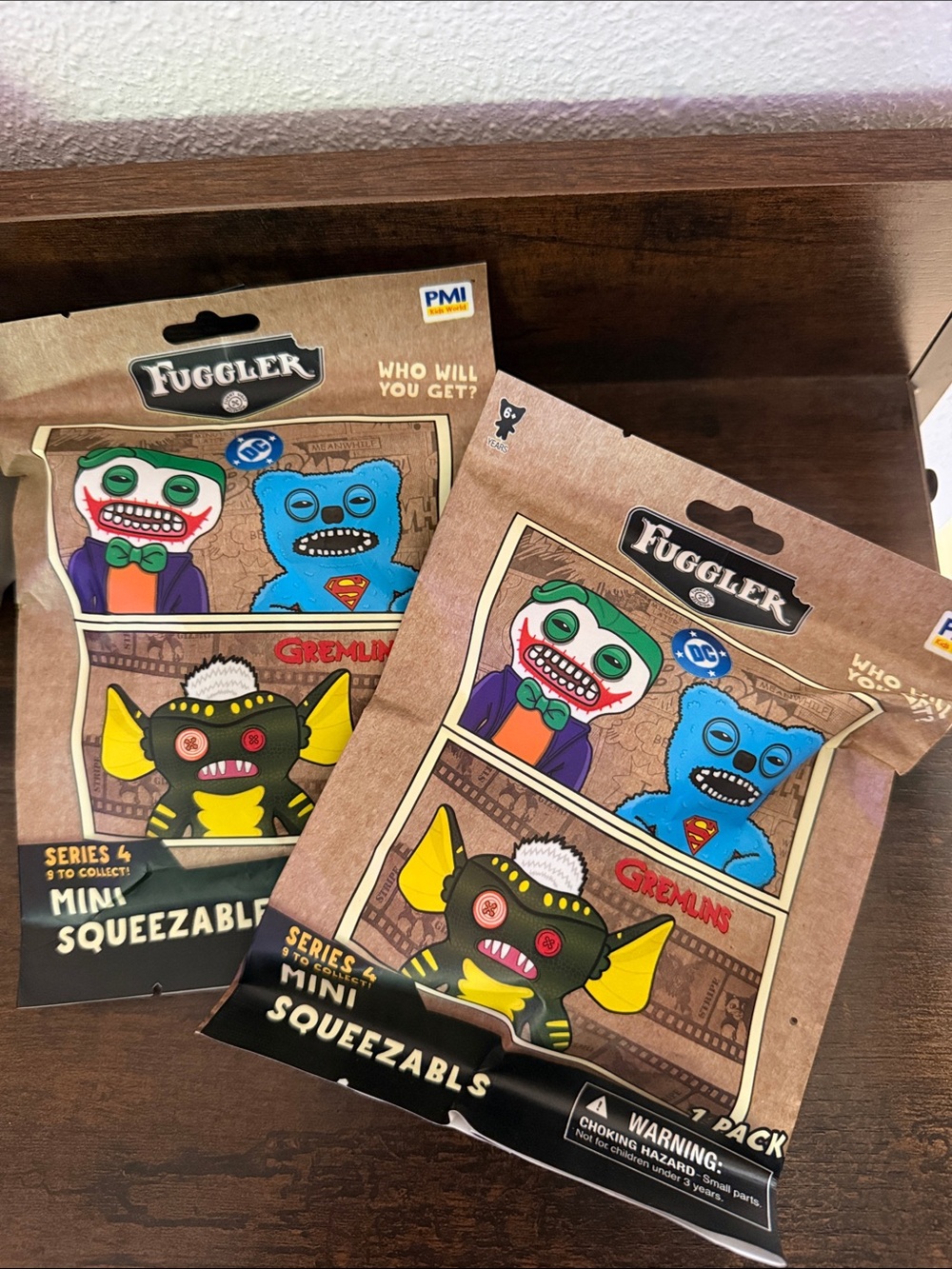 Set of 2 Fuggler DC Gremlins Mini Squeezables Blind Bags